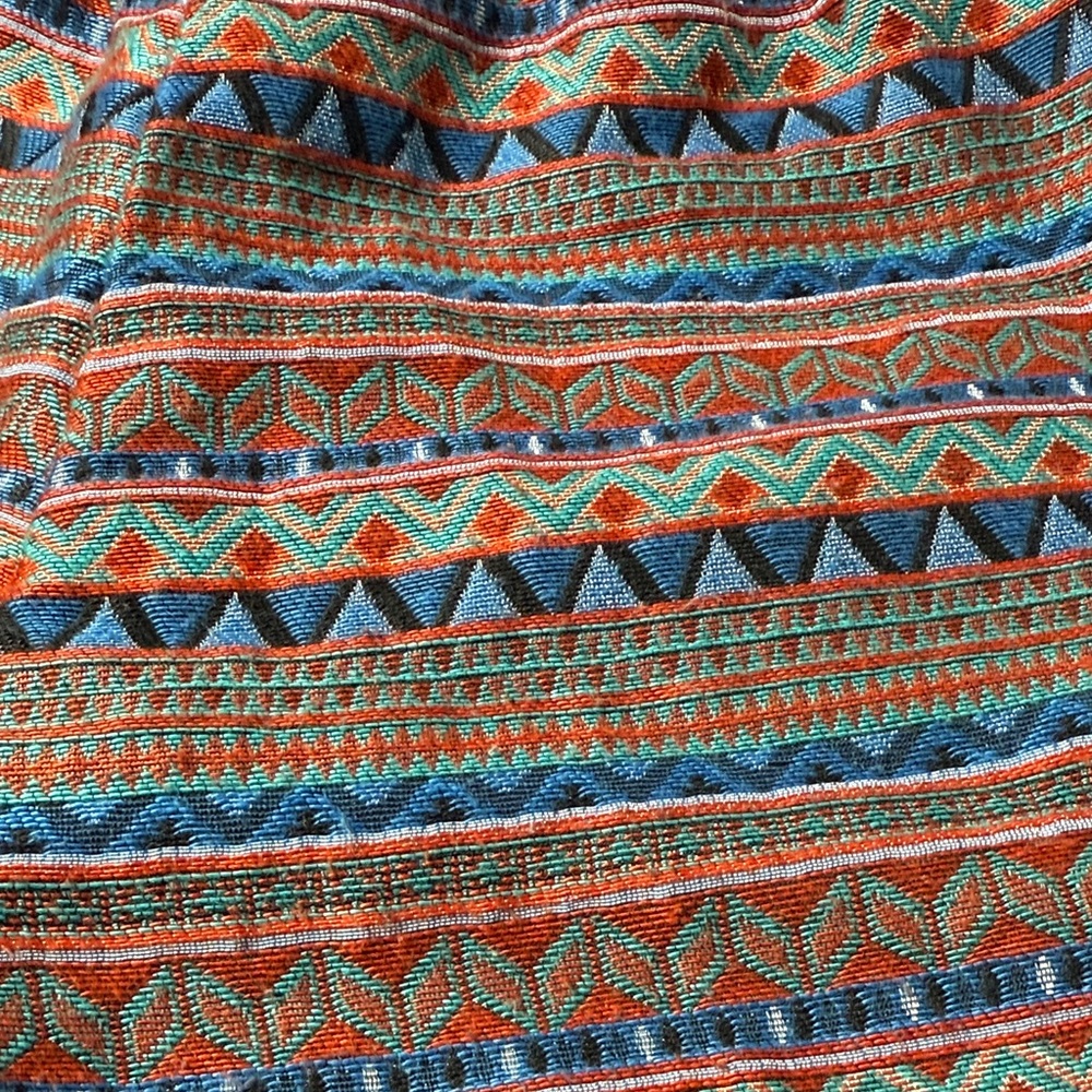 J. Crew Coral & Blue Patterned High-Waist Women's Shorts - Picture 4 of 4